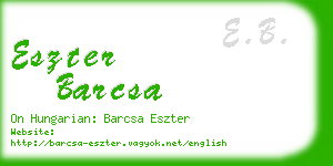 eszter barcsa business card